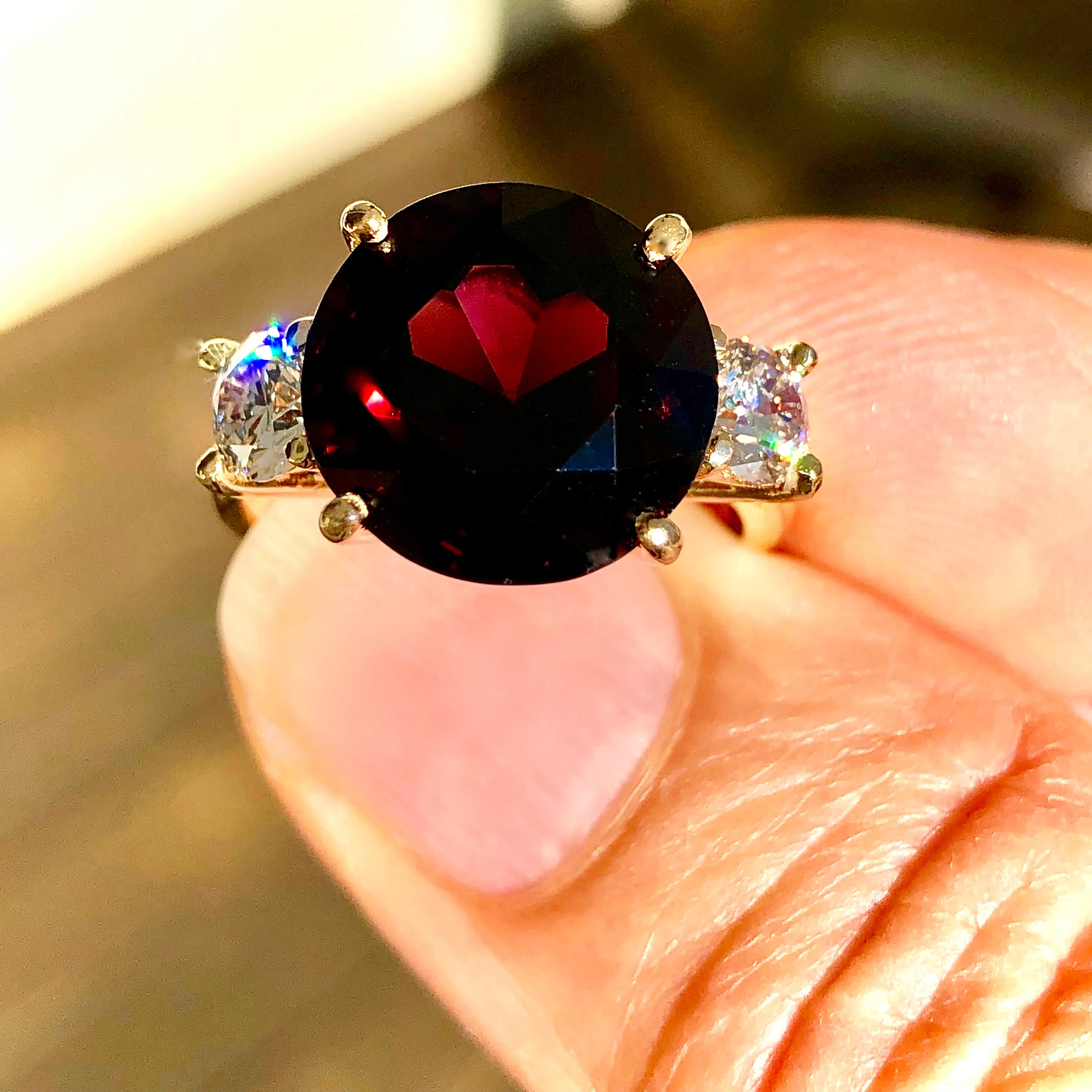 10.73 Carat Natural Spinel Diamond Ring 18 Karat