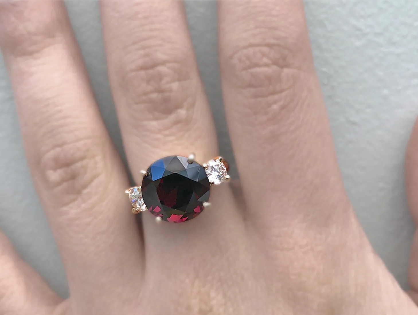 10.73 Carat Natural Spinel Diamond Ring 18 Karat
