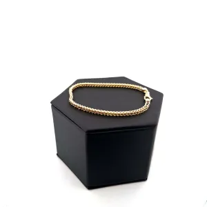 10K Gold Franco Bracelet 8inch