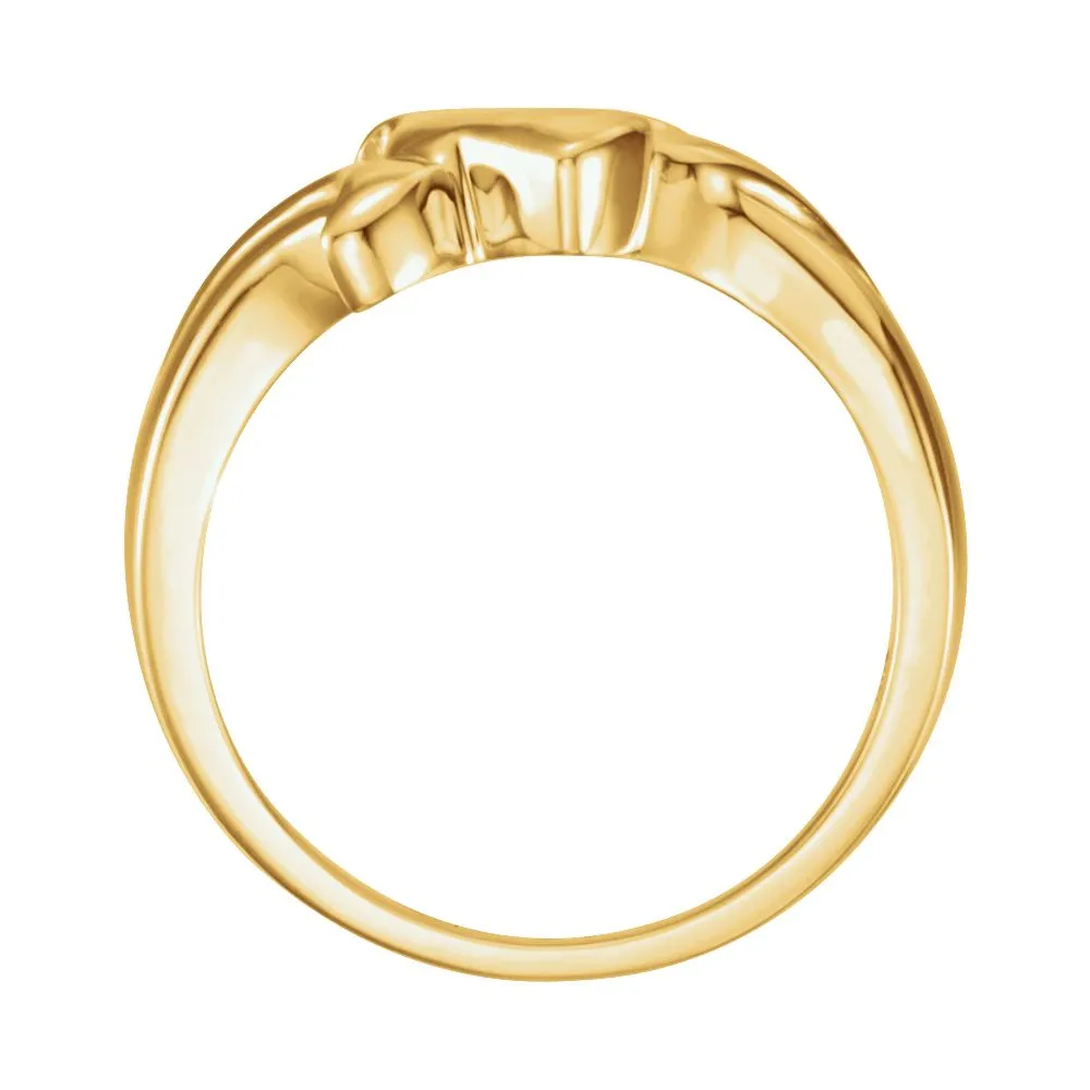 10k Yellow Gold Holy Spirit Dove Ring, Size 6