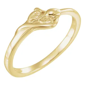 10k Yellow Gold Size 06.00 The Unblossomed Rose® Ring
