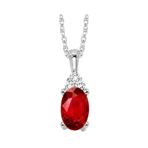 10KT White Gold & Diamond Classic Book 10K Birthstone Ensembles Neckwear Pendant  - 1/10 ctw