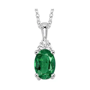 10KT White Gold & Diamond Classic Book 10K Birthstone Ensembles Neckwear Pendant  - 1/10 ctw