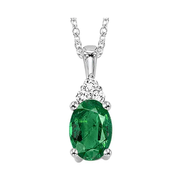 10KT White Gold & Diamond Classic Book 10K Birthstone Ensembles Neckwear Pendant  - 1/10 ctw