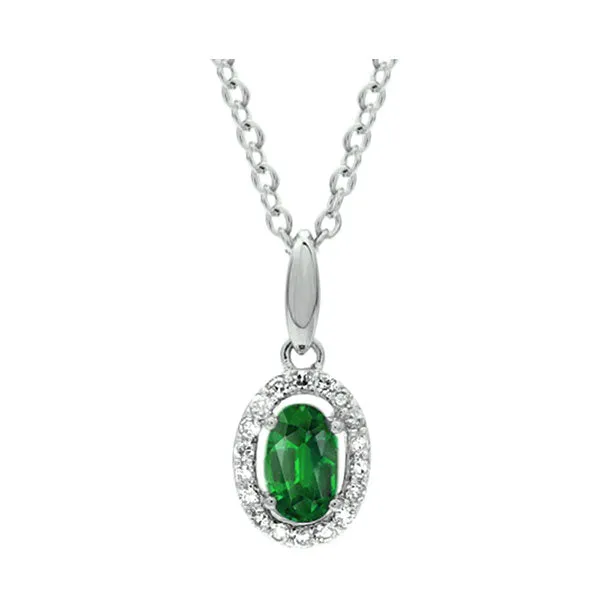 10KT White Gold & Diamond Classic Book Price Point Neckwear Pendant  - 1/10 ctw