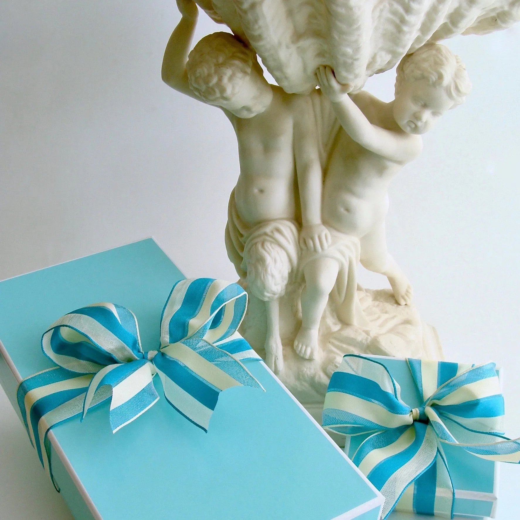 12 Days of Christmas -  Turquoise w White Topaz - Turquoise Earrings
