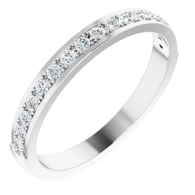 14K White 1/4 CTW Natural Diamond Anniversary Band