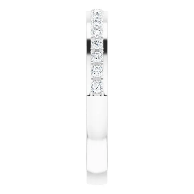 14K White 1/4 CTW Natural Diamond Anniversary Band
