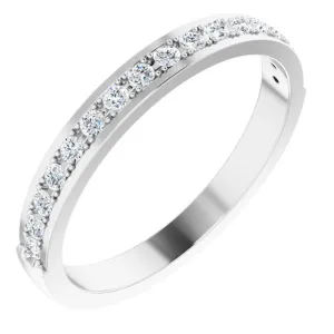 14K White 1/4 CTW Natural Diamond Anniversary Band