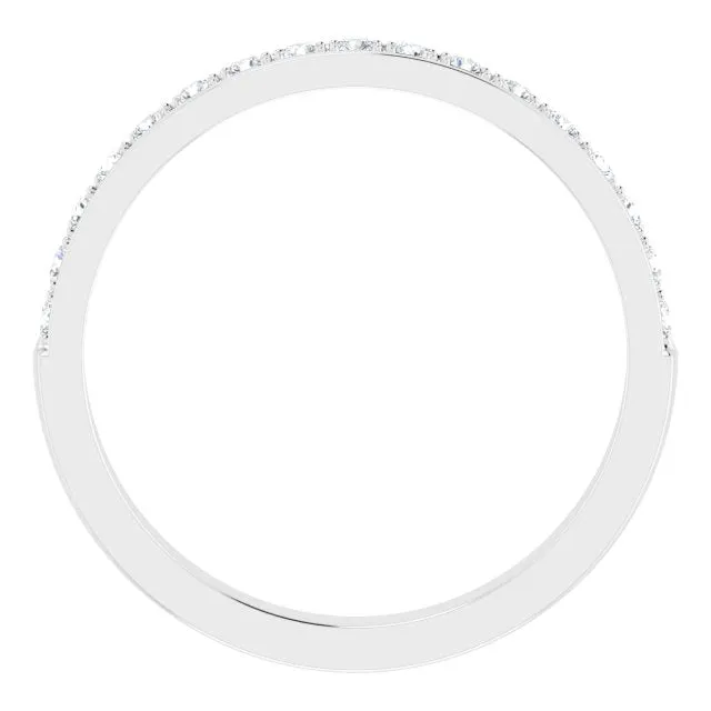 14K White 1/4 CTW Natural Diamond Anniversary Band