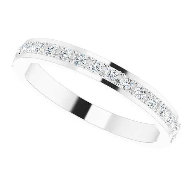 14K White 1/4 CTW Natural Diamond Anniversary Band