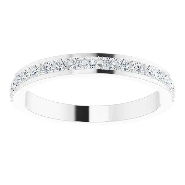 14K White 1/4 CTW Natural Diamond Anniversary Band