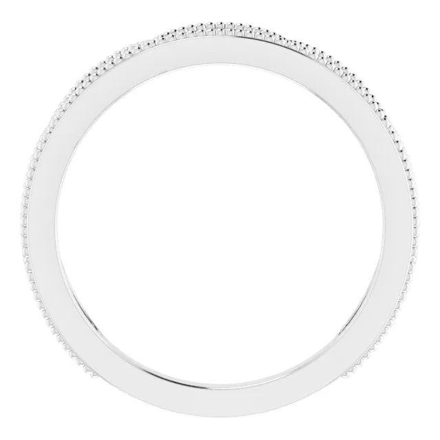 14K White 1/8 CTW Diamond Stackable Ring