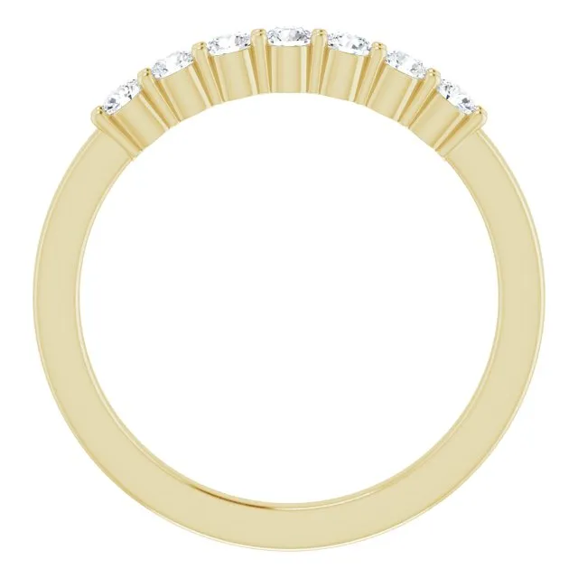 14K Yellow 1/3 CTW Natural Diamond Anniversary Band