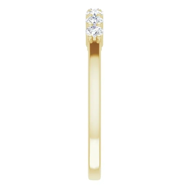 14K Yellow 1/3 CTW Natural Diamond Anniversary Band