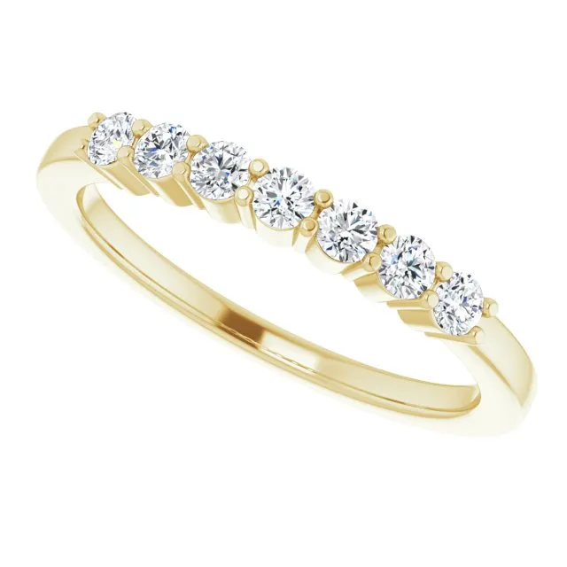 14K Yellow 1/3 CTW Natural Diamond Anniversary Band