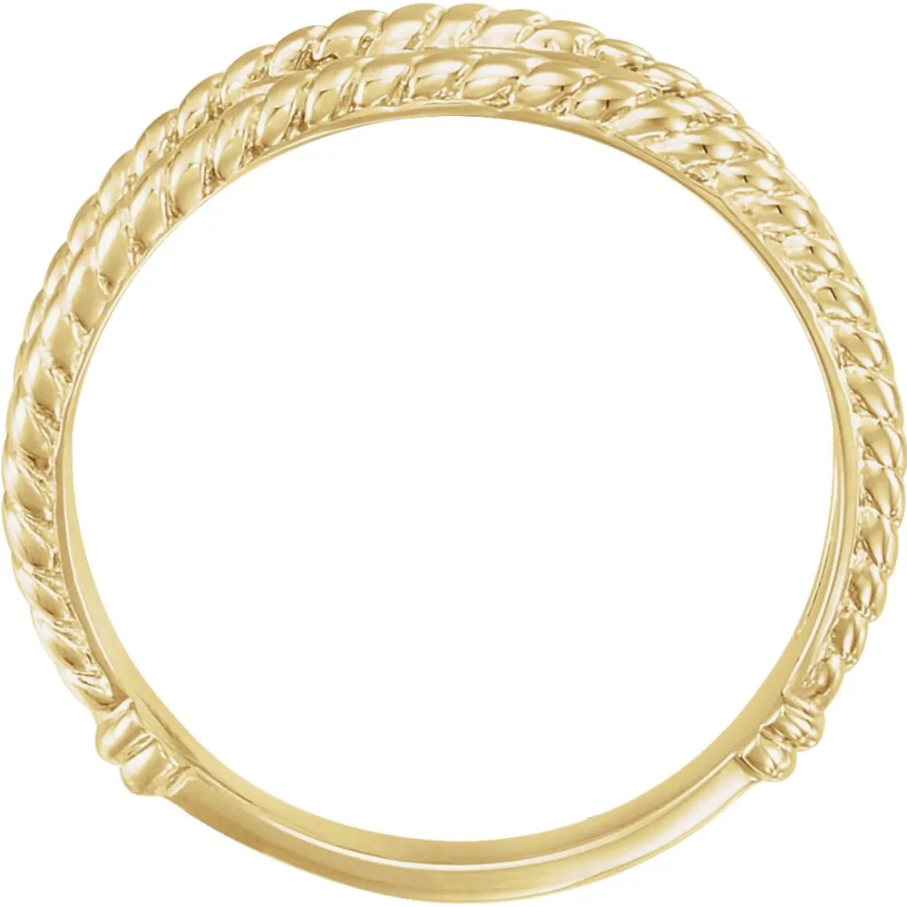 14k Yellow Gold Ichthus (Fish) Chastity Ring, Size 7
