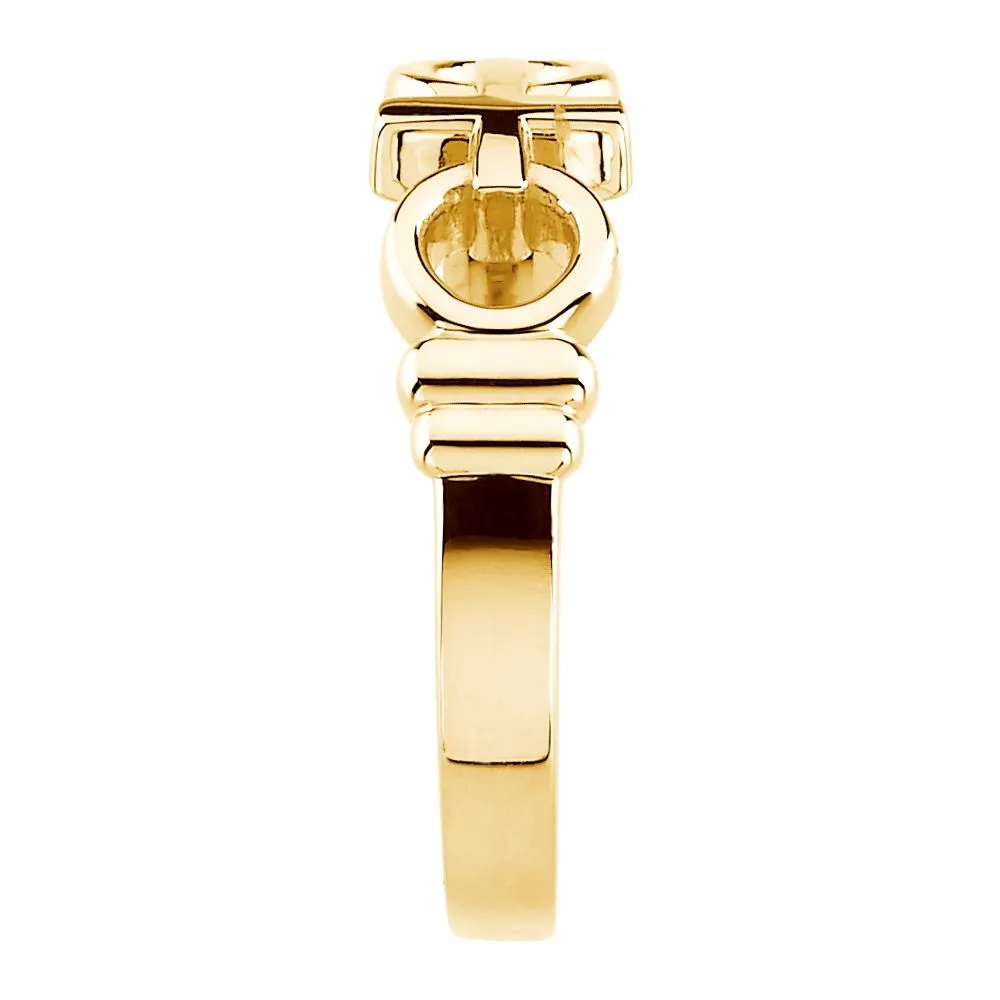 14k Yellow Gold Joined By Christ™ Ring, Size 6