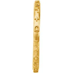 14k Yellow Gold Prayer Ring Size 8