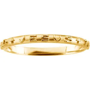 14k Yellow Gold Prayer Ring Size 8