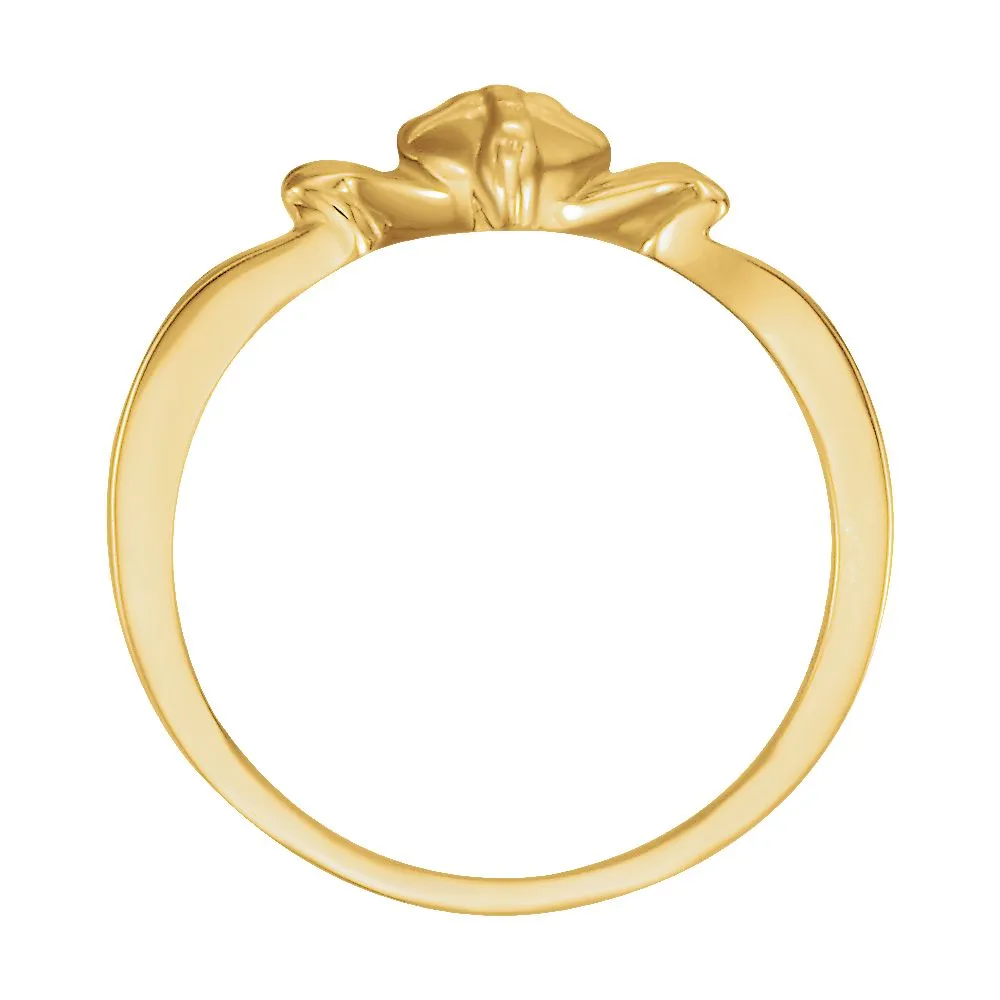 14k Yellow Gold The Gift Wrapped Heart® Ring Size 6