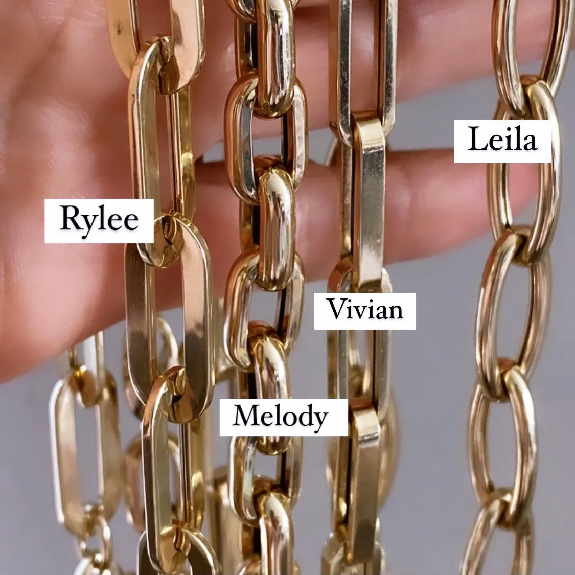 14KT Gold Jumbo Melody Chain Necklace