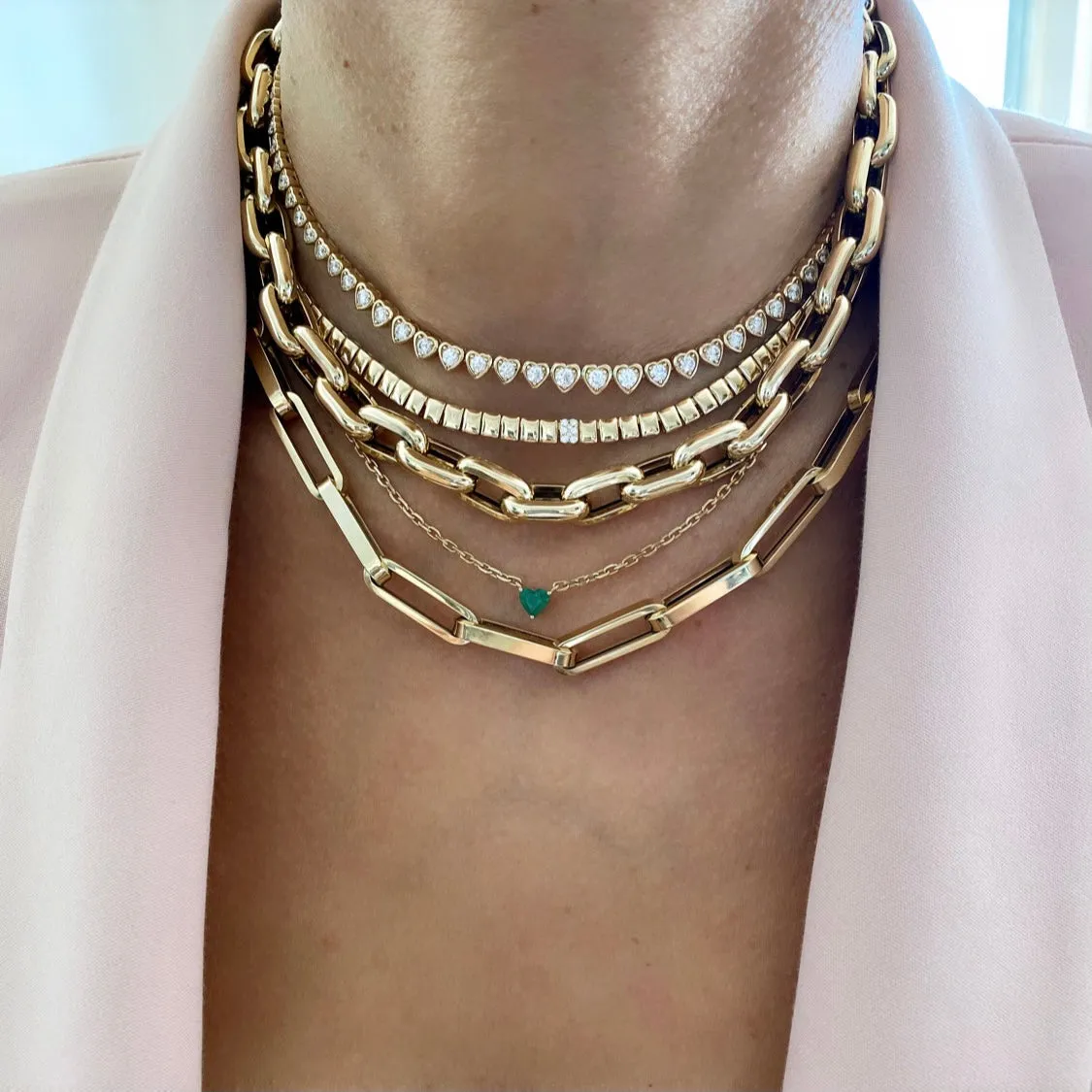 14KT Gold Jumbo Melody Chain Necklace