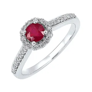 14KT White Gold & Diamond Classic Book Color Ensembles Fashion Ring  - 1/3 ctw