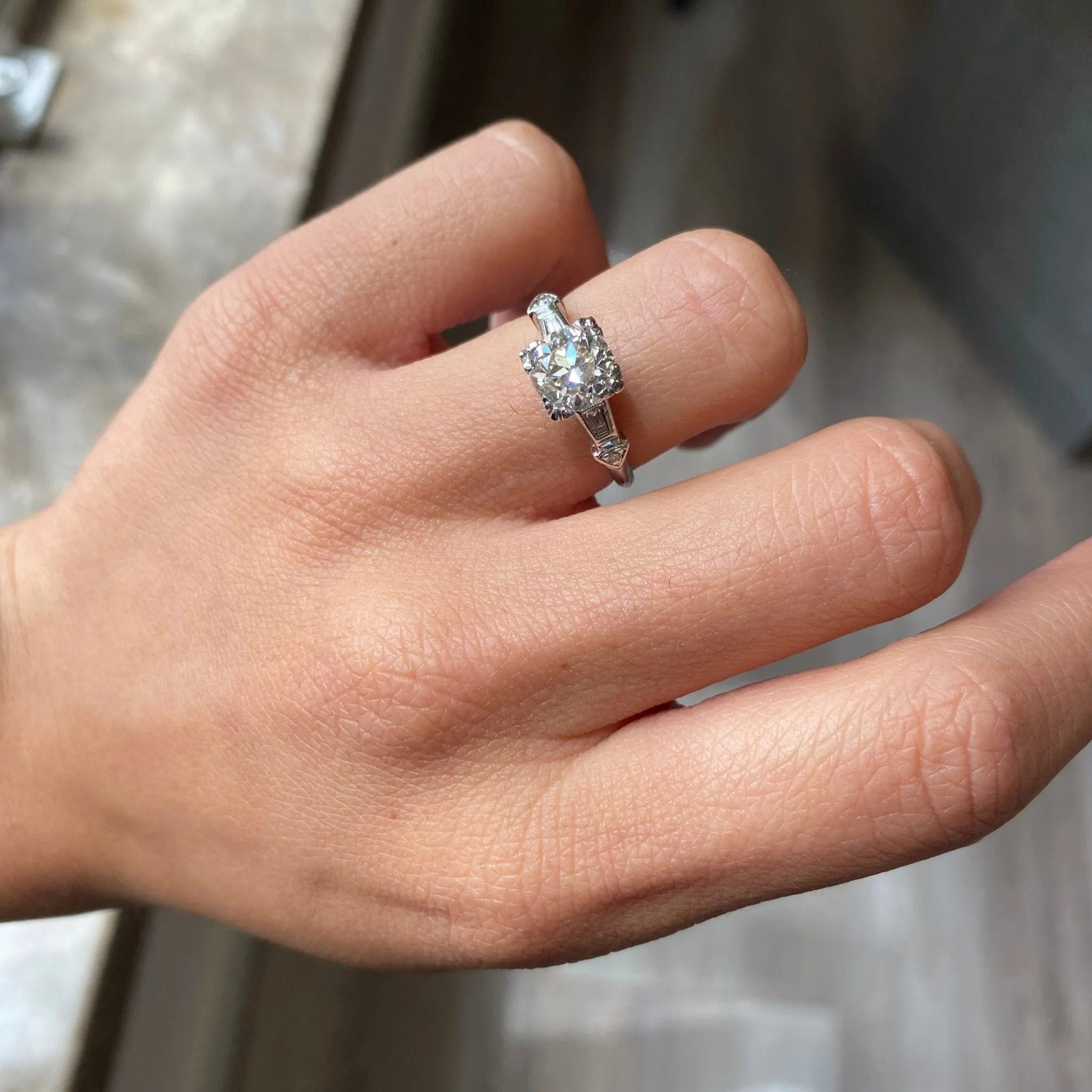 1.51ct Old European Cut Diamond Solitaire