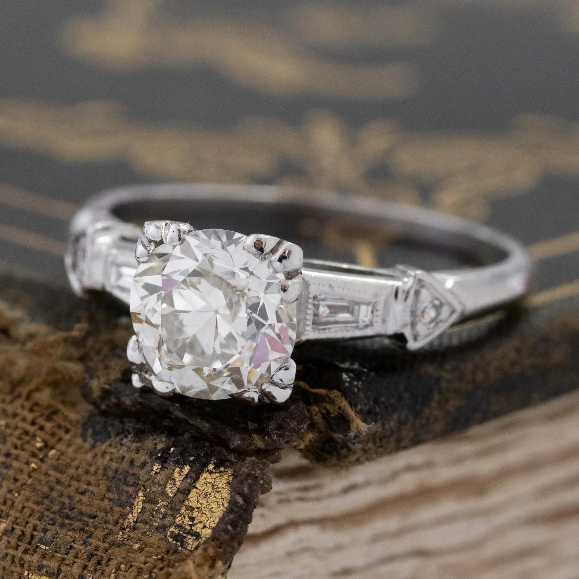 1.51ct Old European Cut Diamond Solitaire
