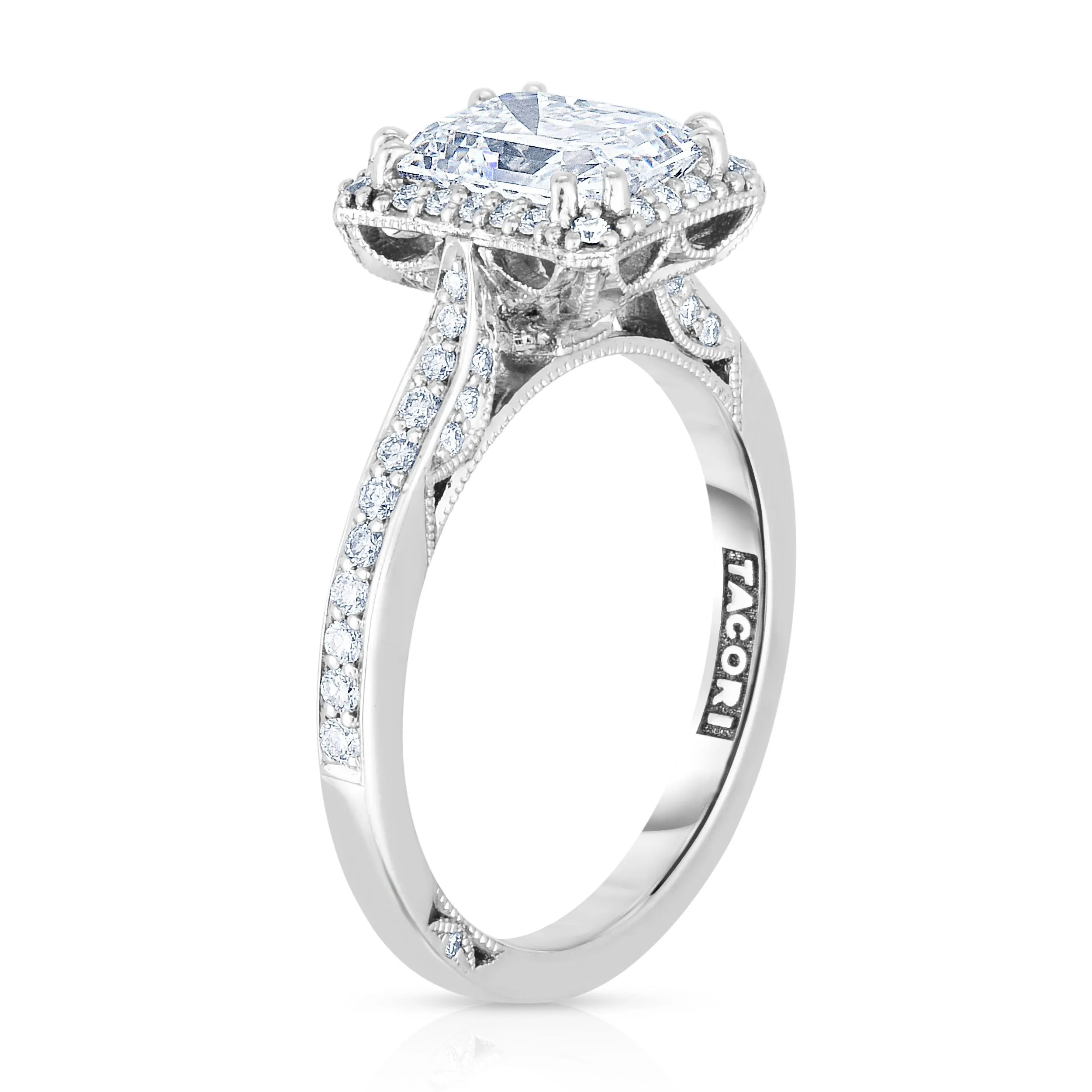 1.77CT EMERALD CUT ENGAGEMENT RING