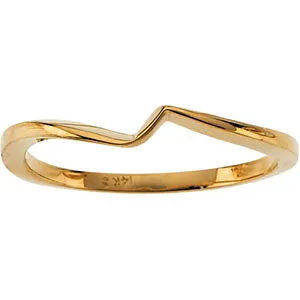18k Yellow Gold Ladies Band, Size 10