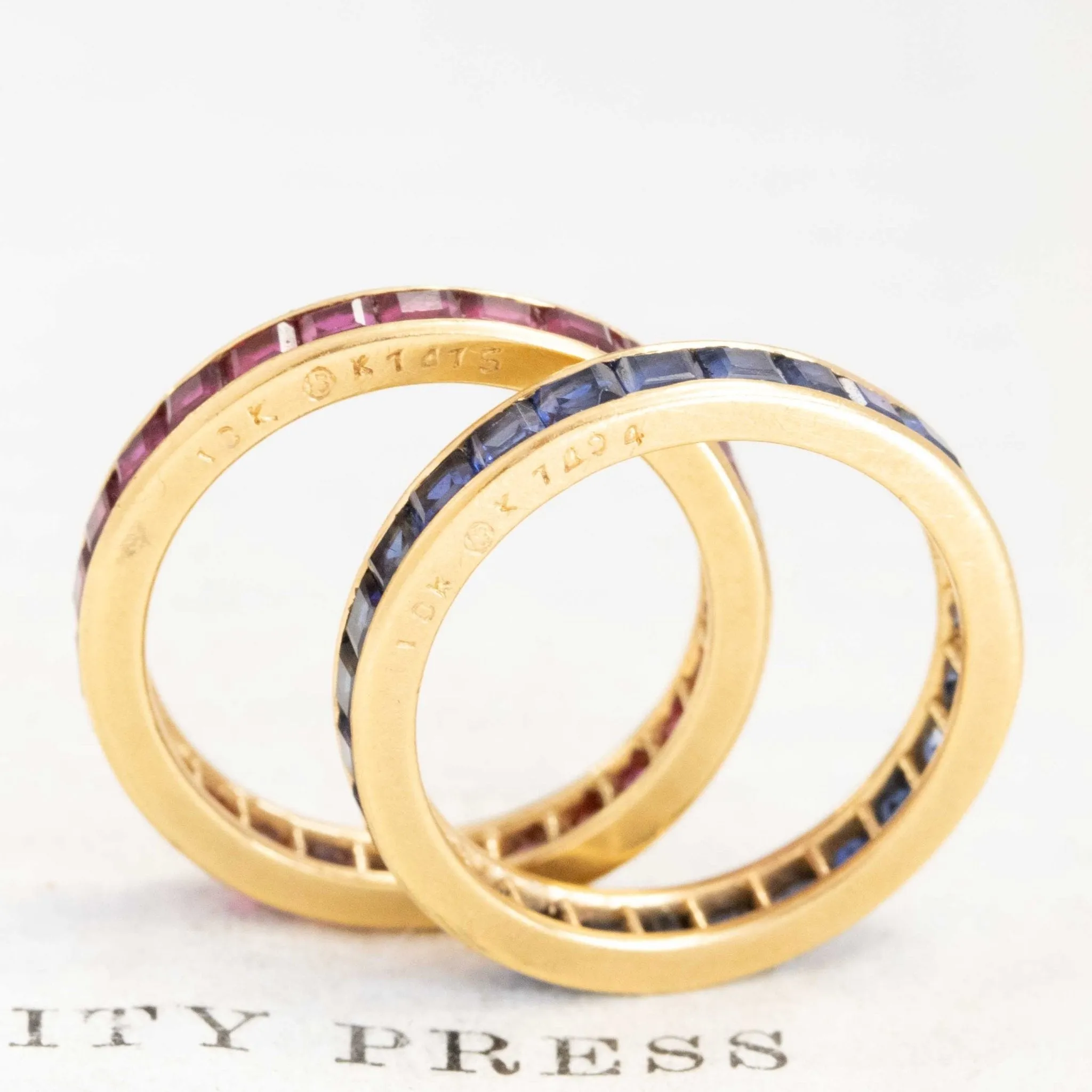 1.90ctw Vintage Ruby Eternity Band, by Oscar Heyman & Brothers