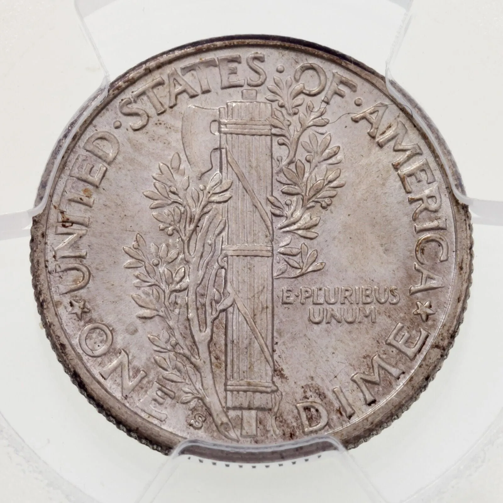 1936-S 10C Mercury Dime Graded by PCGS as MS66FB Full Bands!