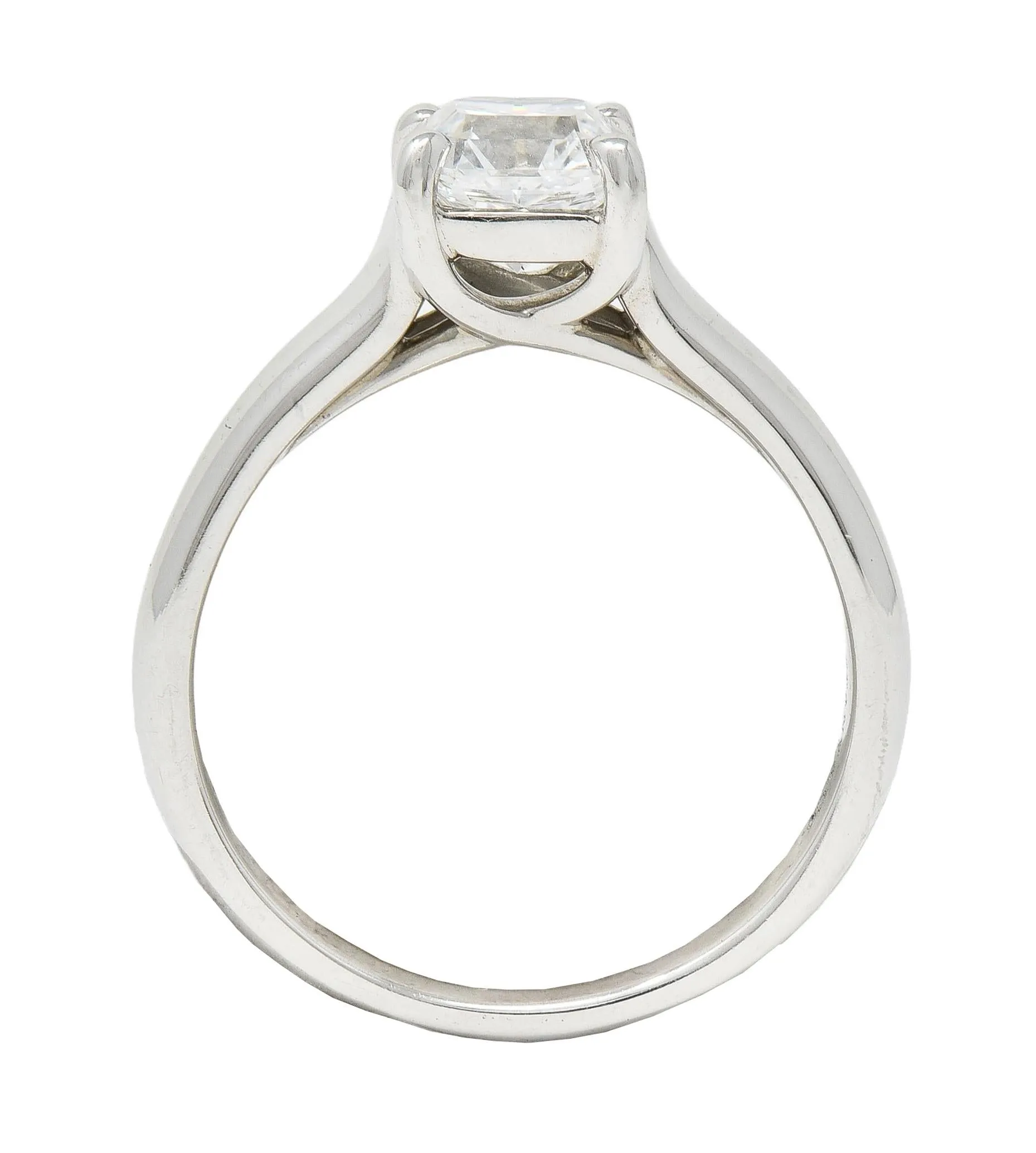 1999 Tiffany & Co. Lucida 1.12 CTW Diamond Platinum Vintage Engagement Ring
