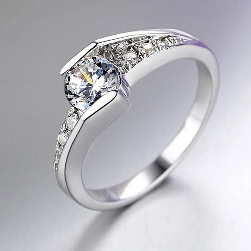 1Ct Diamond Engagement Ring For Women Wedding Fine jewelry
