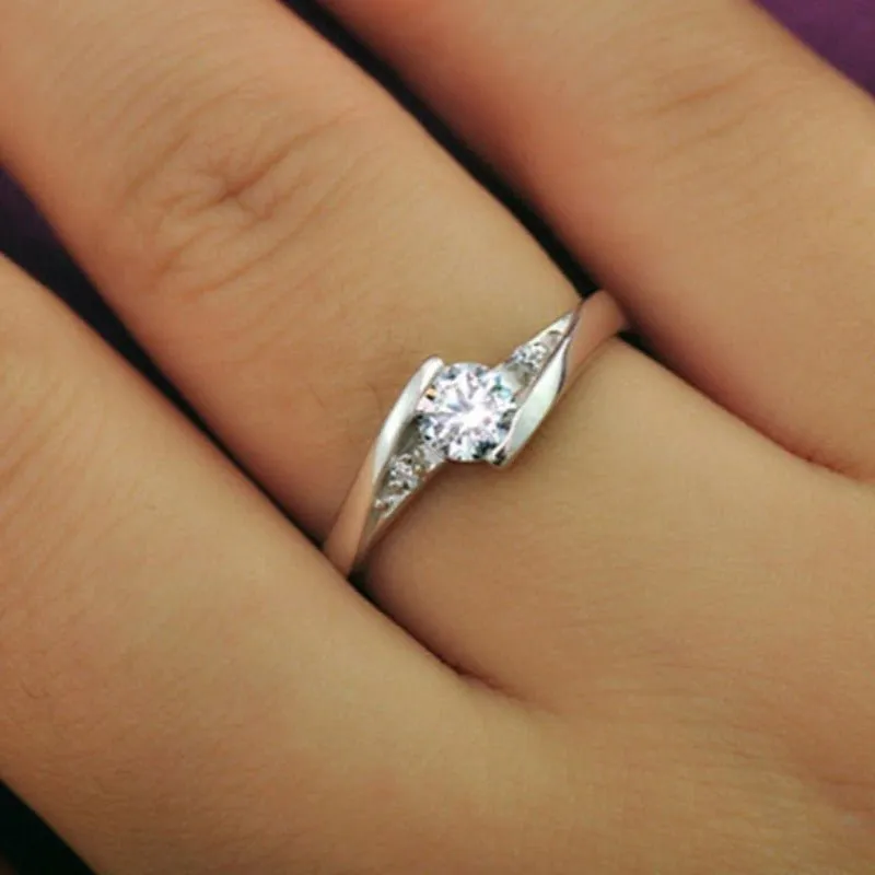 1Ct Diamond Engagement Ring For Women Wedding Fine jewelry