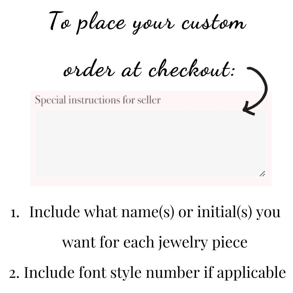 1pc Personalized Initial Bracelet