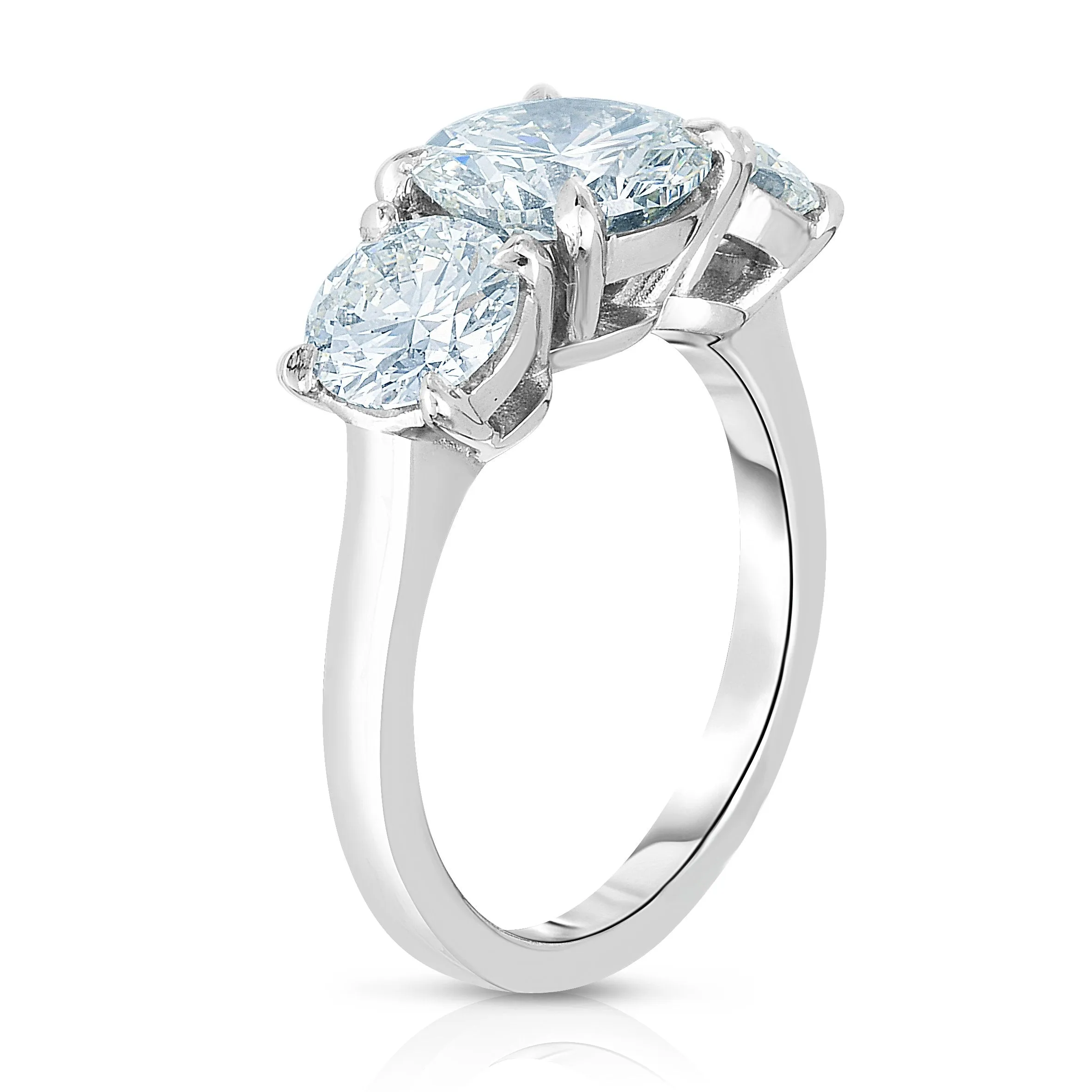 2.00CT THREE-STONE ROUND CUT ENGAGEMENT RING