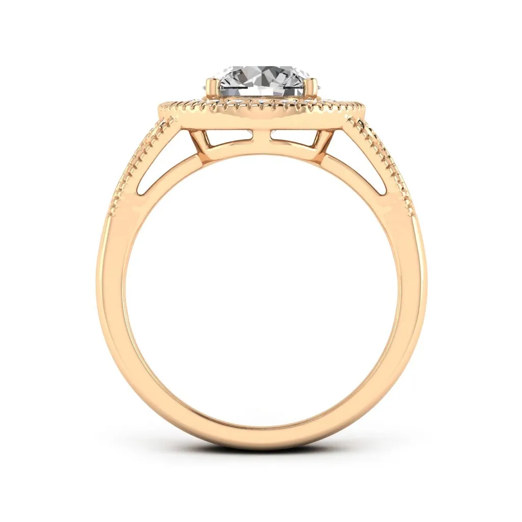 2.27 d.e.w. cts Jocelyn Moissanite Ring