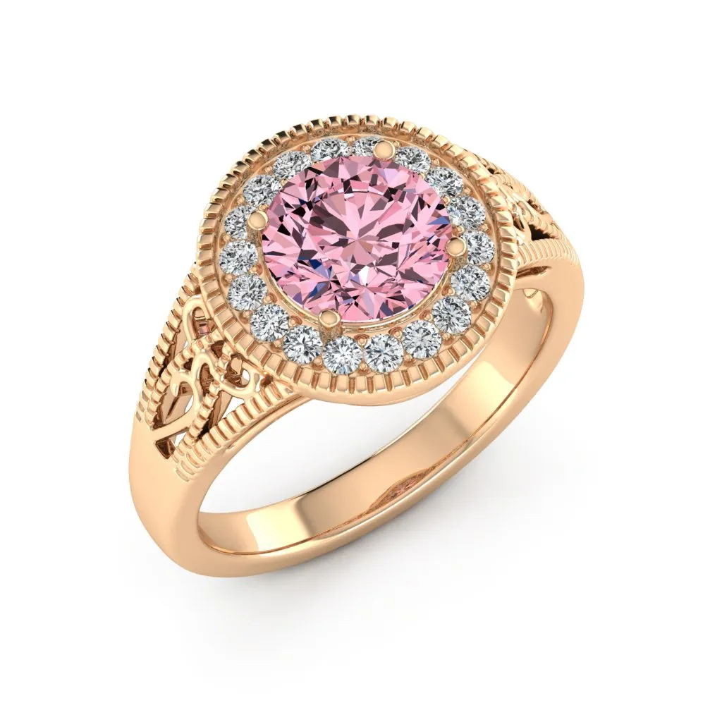 2.27 d.e.w. cts Jocelyn Moissanite Ring