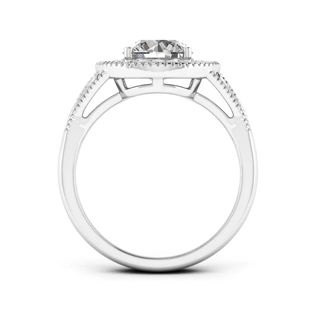 2.27 d.e.w. cts Jocelyn Moissanite Ring