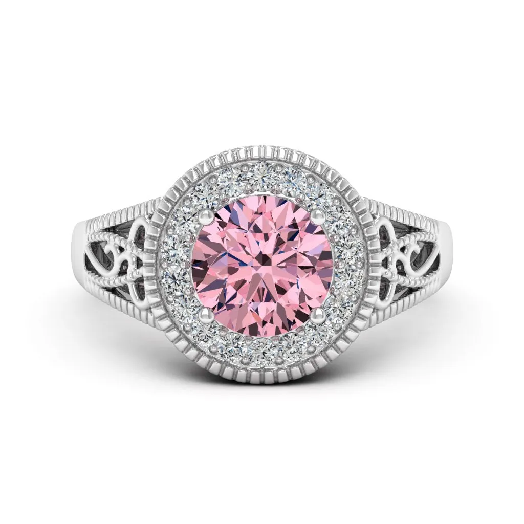 2.27 d.e.w. cts Jocelyn Moissanite Ring