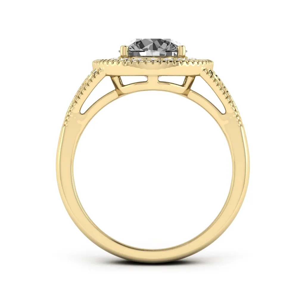 2.27 d.e.w. cts Jocelyn Moissanite Ring