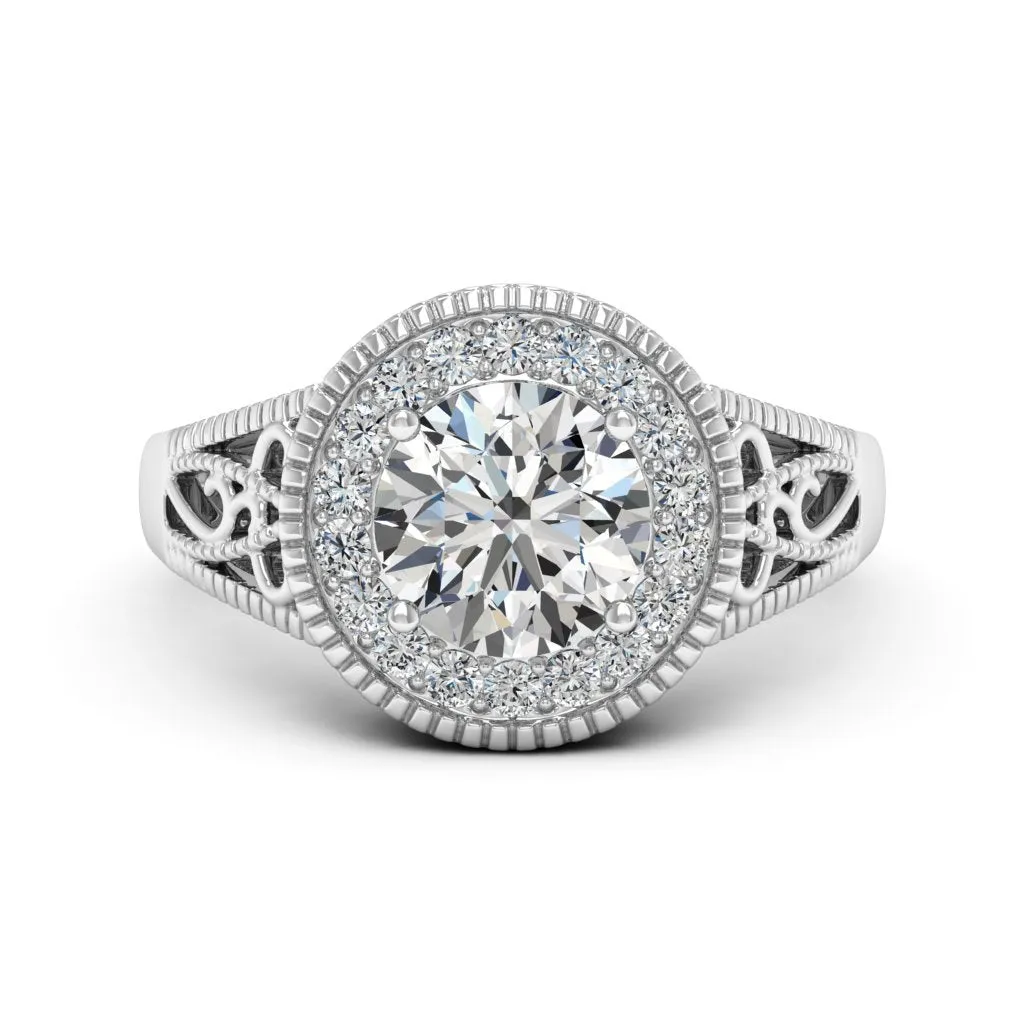 2.27 d.e.w. cts Jocelyn Moissanite Ring