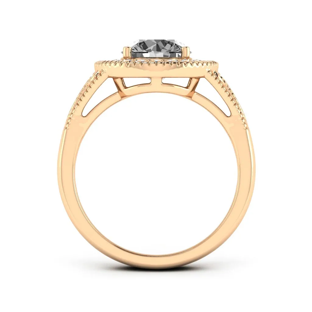 2.27 d.e.w. cts Jocelyn Moissanite Ring