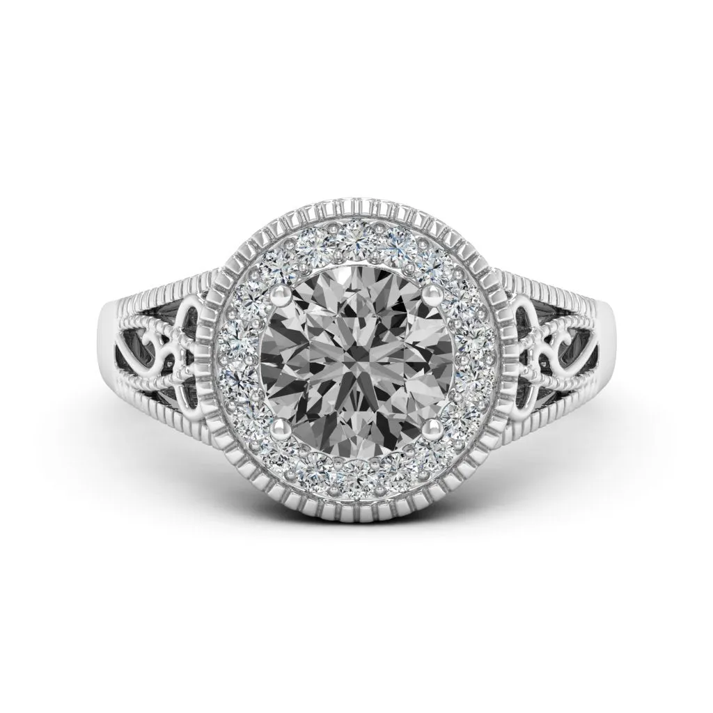 2.27 d.e.w. cts Jocelyn Moissanite Ring