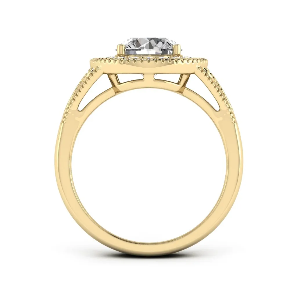2.27 d.e.w. cts Jocelyn Moissanite Ring