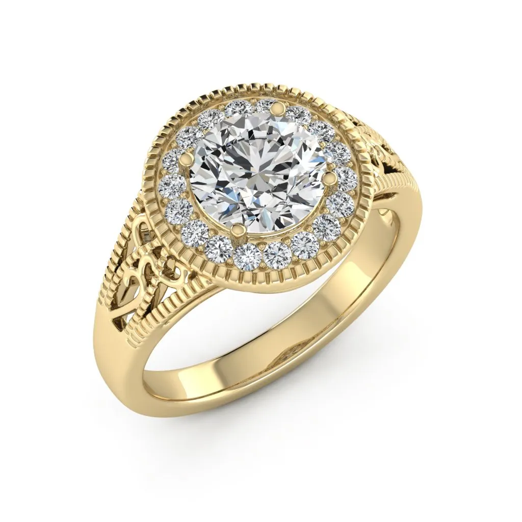 2.27 d.e.w. cts Jocelyn Moissanite Ring