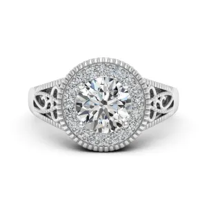 2.27 d.e.w. cts Jocelyn Moissanite Ring